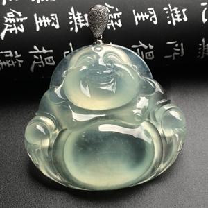 （超值推荐）冰玻种晴水玉佛挂件