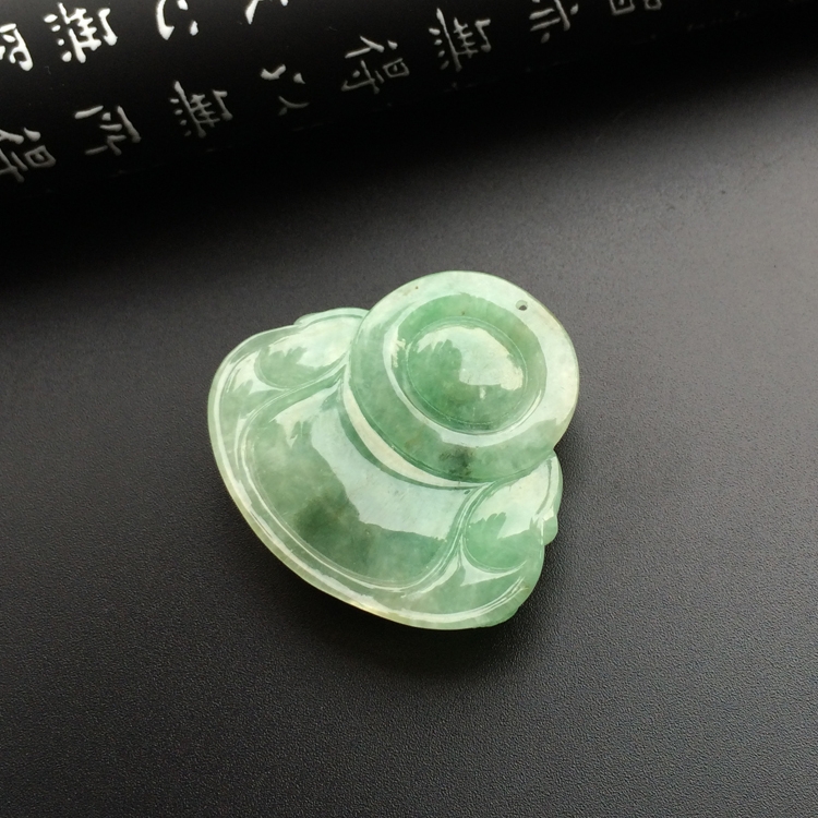 （一口价扫货）糯冰种豆色玉佛挂件