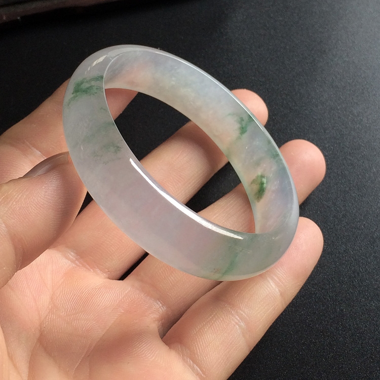 （超值推荐）冰种飘花贵妃镯（55mm-48.6mm）