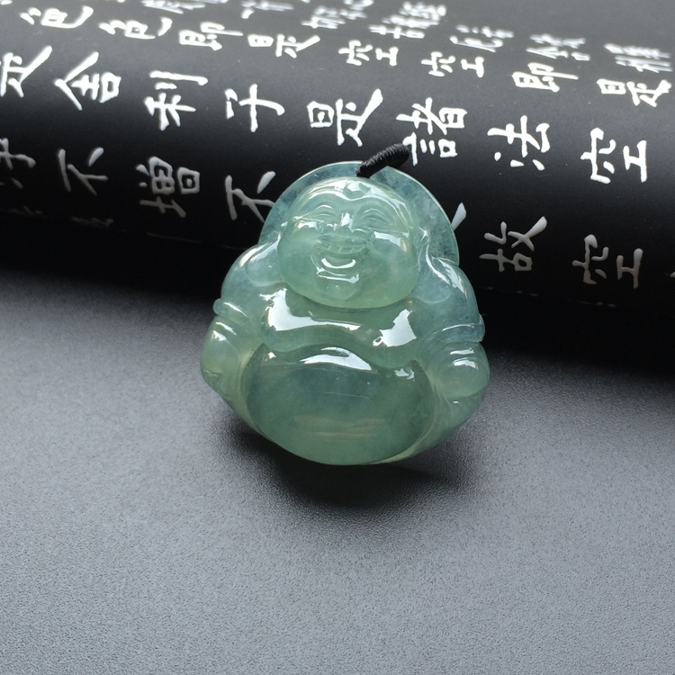 冰种晴水玉佛挂件