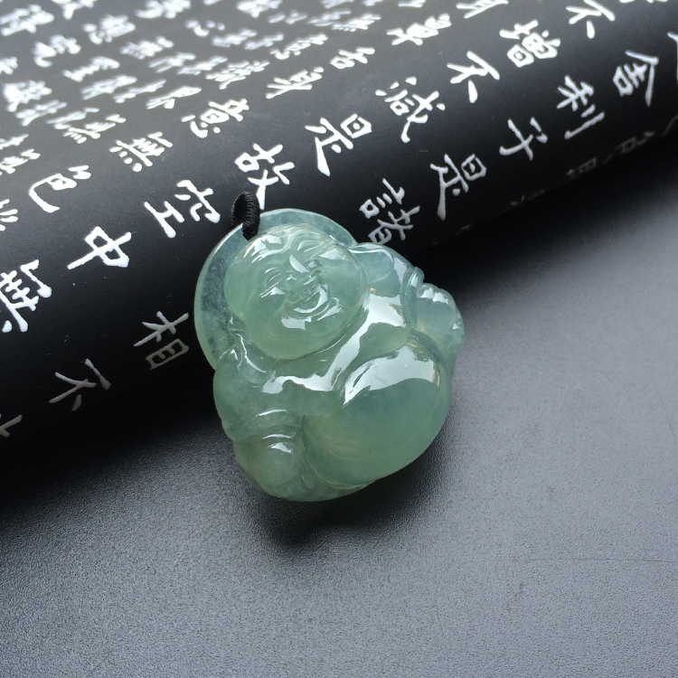 冰种晴水玉佛挂件