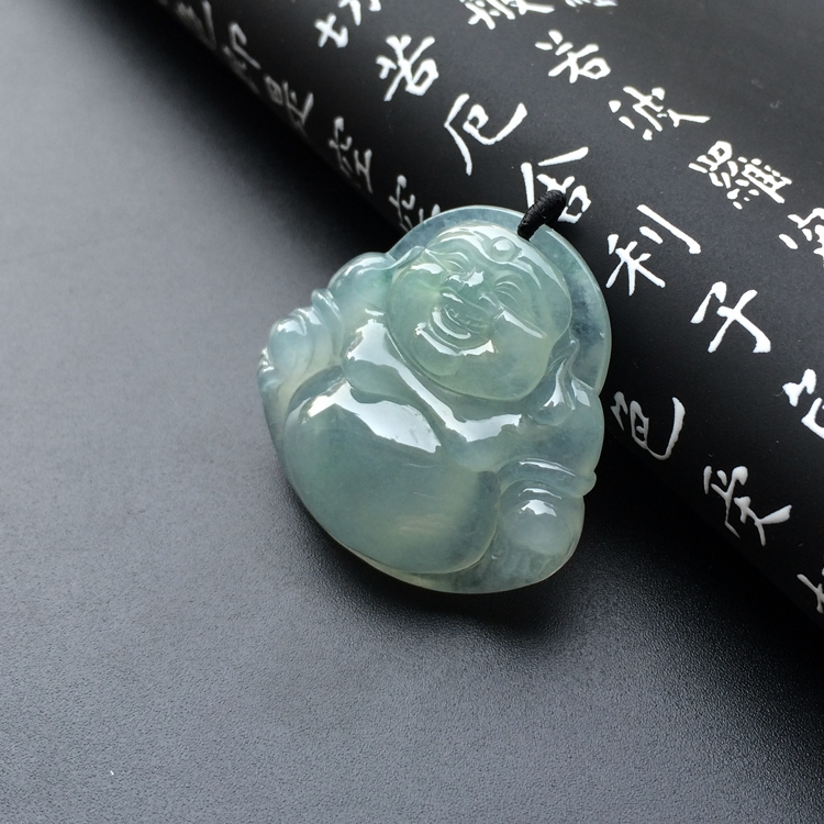 冰种晴水玉佛挂件