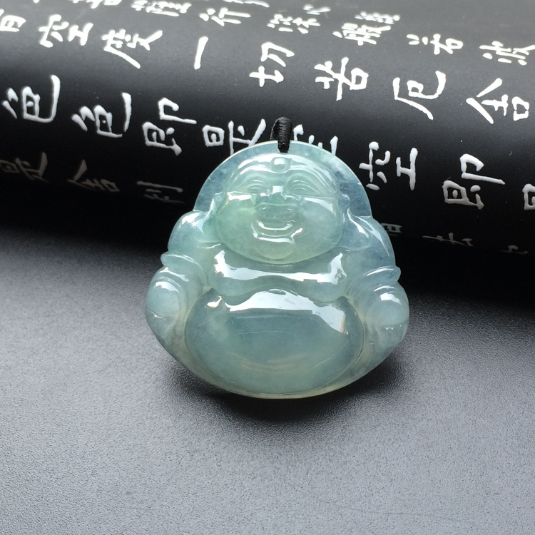 冰种晴水玉佛挂件