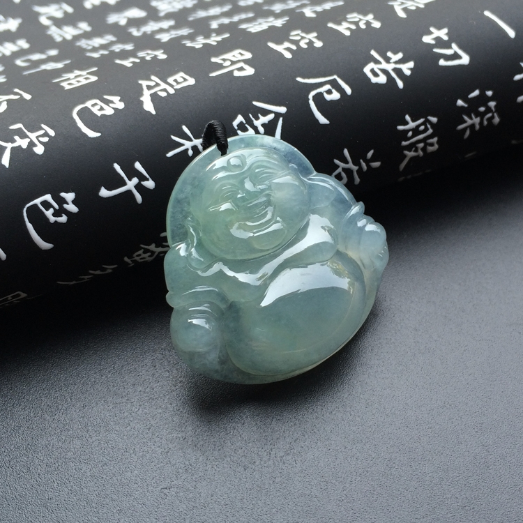 冰种晴水玉佛挂件