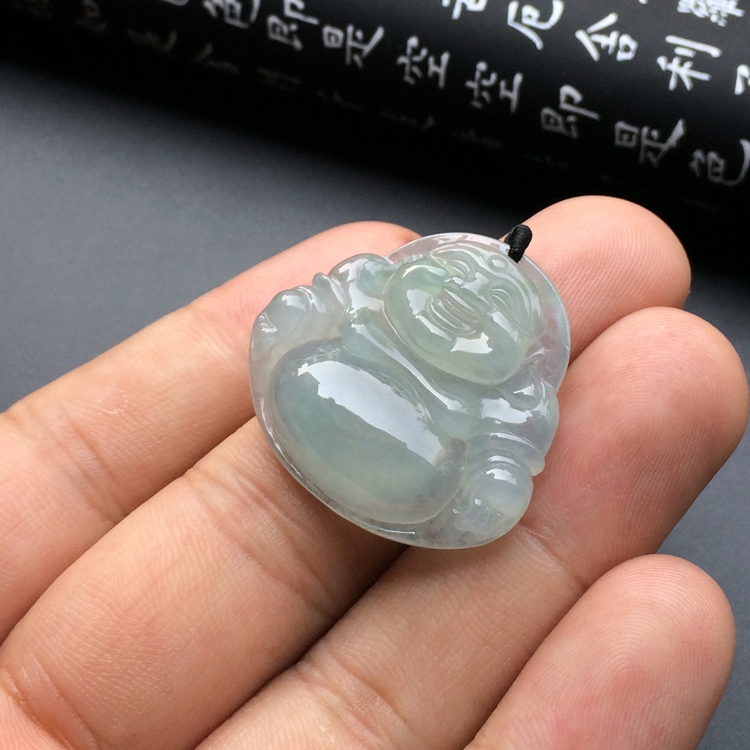 冰种晴水玉佛挂件