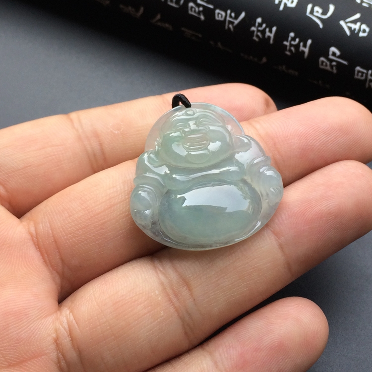 冰种晴水玉佛挂件