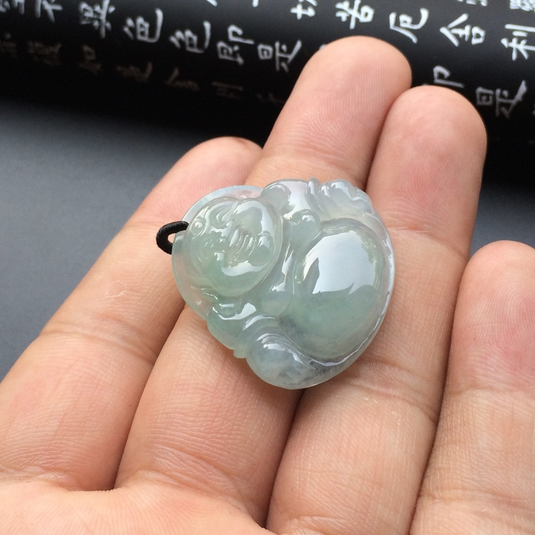 冰种晴水玉佛挂件