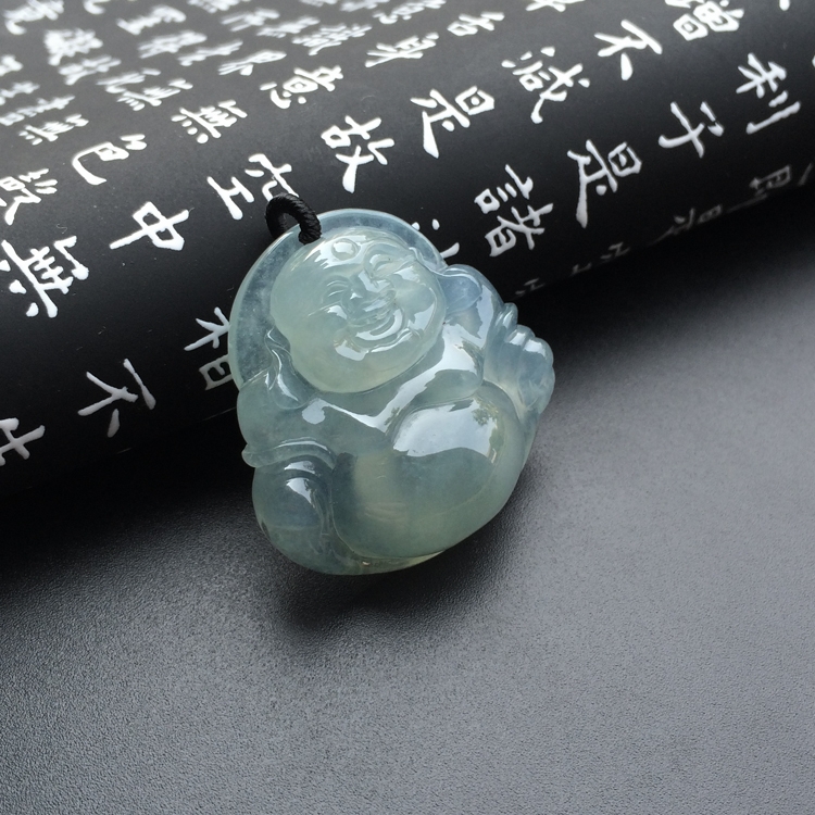 冰种晴水玉佛挂件