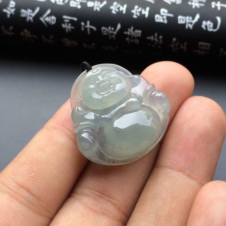 冰种晴水玉佛挂件