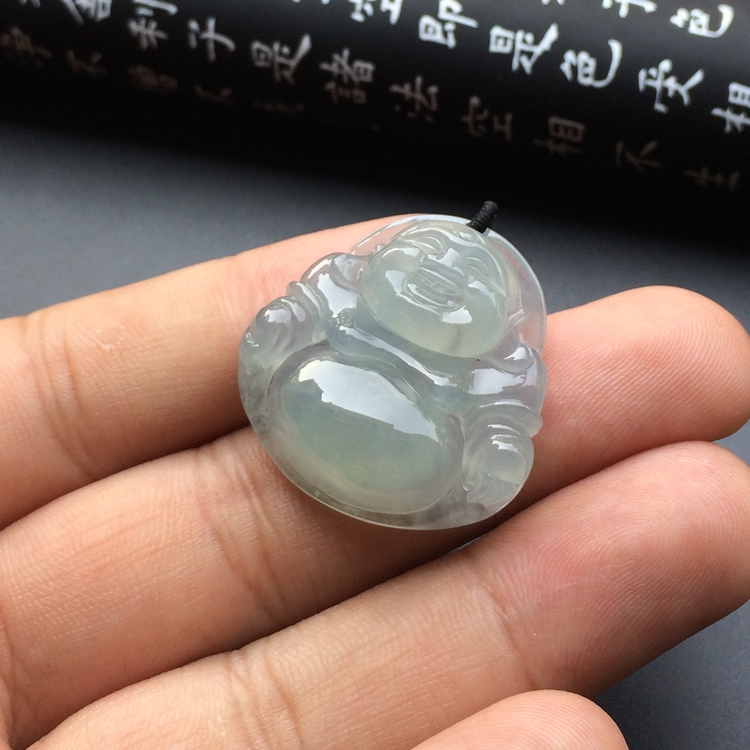 冰种晴水玉佛挂件