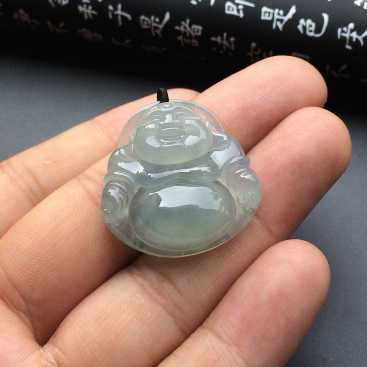 冰种晴水玉佛挂件
