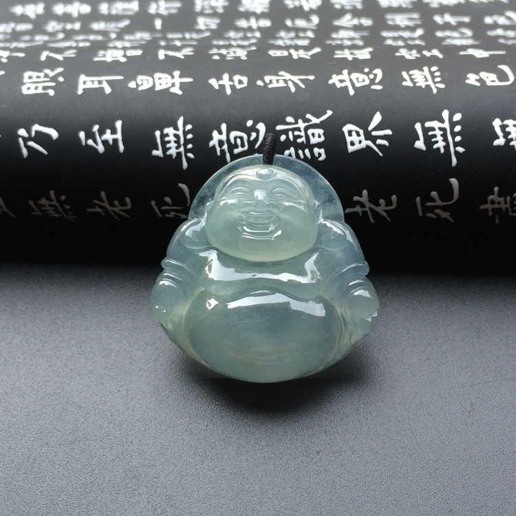 冰种晴水玉佛挂件