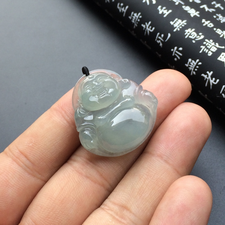 冰种晴水玉佛挂件