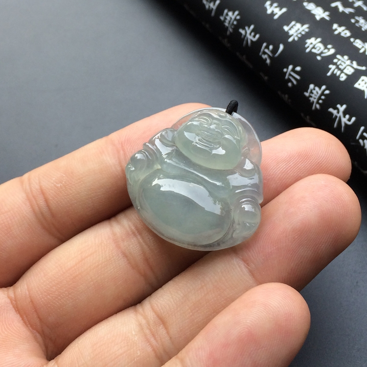 冰种晴水玉佛挂件