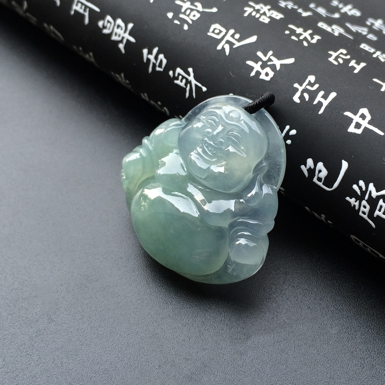 冰种晴水玉佛挂件