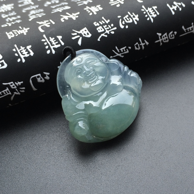 冰种晴水玉佛挂件
