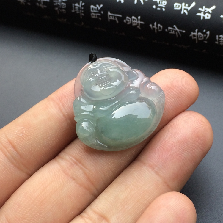 冰种晴水玉佛挂件