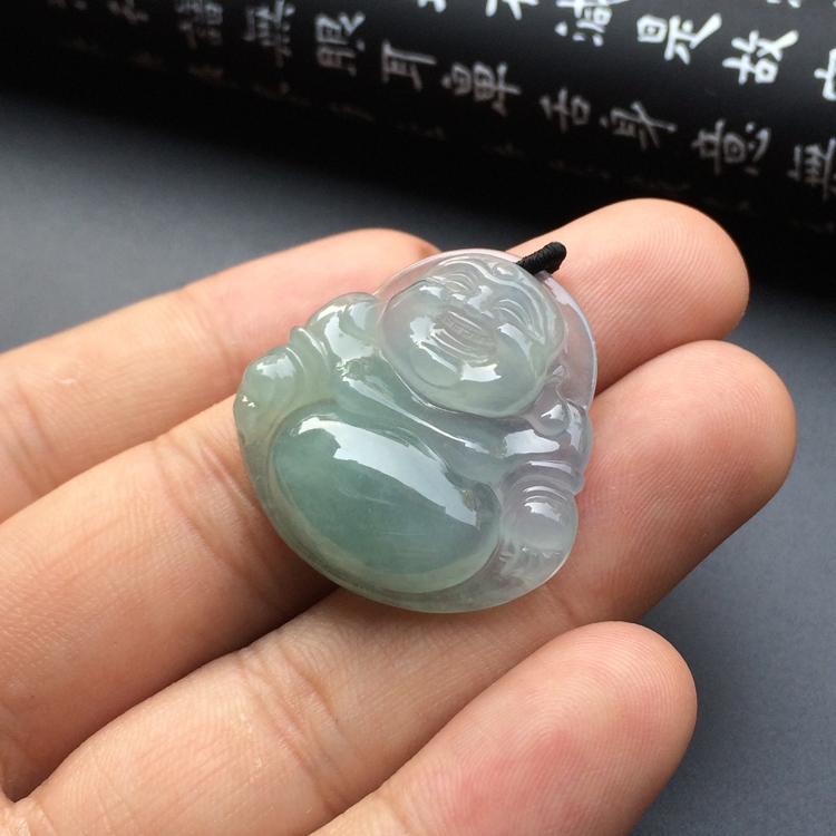 冰种晴水玉佛挂件