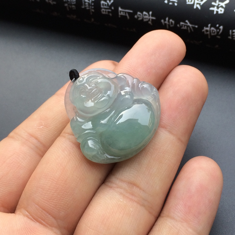 冰种晴水玉佛挂件