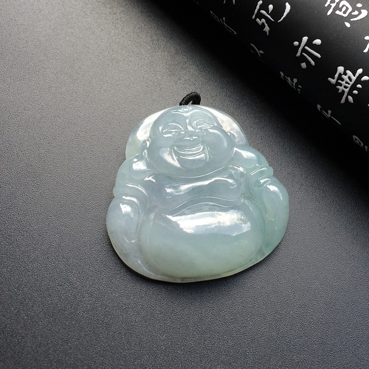 （超值推荐）糯冰种淡晴水玉佛挂件
