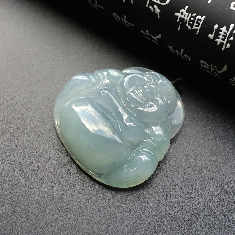 （超值推荐）糯冰种淡晴水玉佛挂件