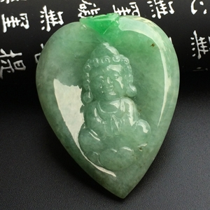 （一口价扫货）糯冰种飘翠宝宝佛挂件