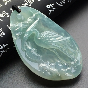冰种晴水一路连科挂件