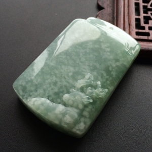 (超值推荐)糯冰种晴水梅花鹿挂件