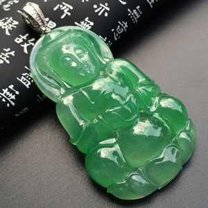 （超值推荐）冰种翠色观音挂件