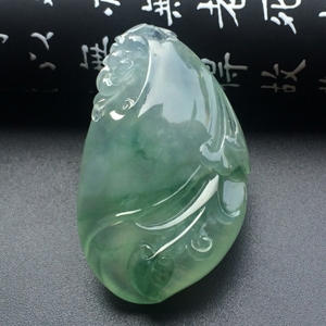 （超值推荐）冰种飘花玉兰花挂件