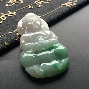 (超值推荐)糯冰种飘翠观音挂件
