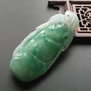 (超值推荐)糯冰种晴水富甲天下挂件