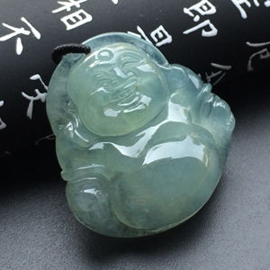 冰种晴水玉佛挂件