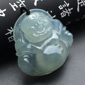 冰种晴水玉佛挂件