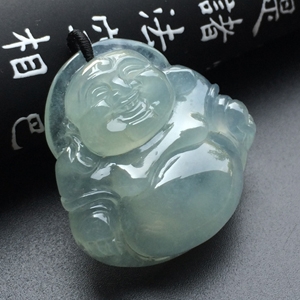 冰种晴水玉佛挂件