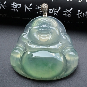 冰种晴水玉佛挂件