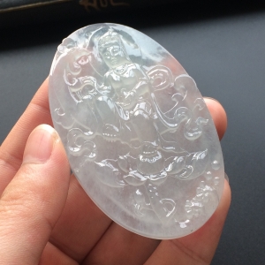 (超值推荐)冰种淡晴水凤凰观音挂件