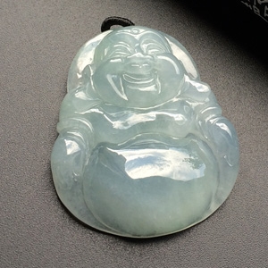 （超值推荐）糯冰种淡晴水玉佛挂件