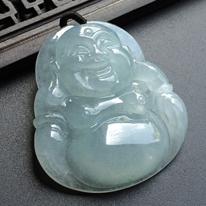 （超值推荐）冰种淡晴水玉佛挂件
