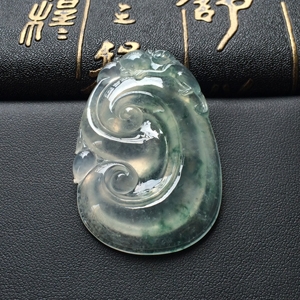 (超值推荐)冰玻种飘花如意挂件