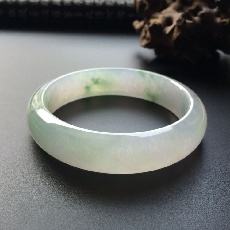 （超值推荐）冰种淡紫罗兰飘花手镯（58mm）