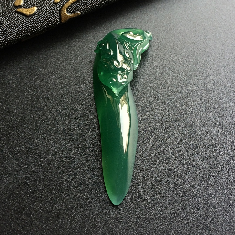 （超值推荐）冰种蓝水有凤来仪挂件