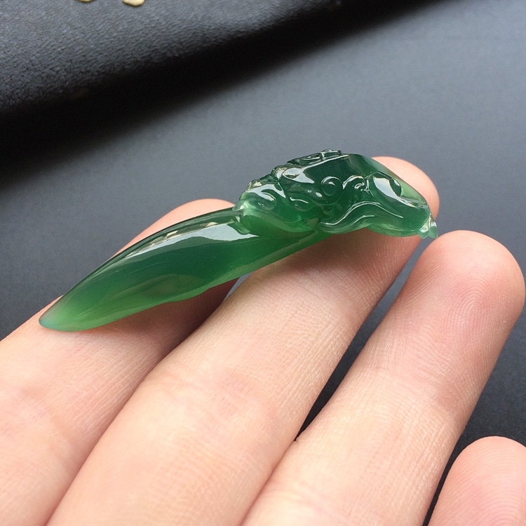 （超值推荐）冰种蓝水有凤来仪挂件