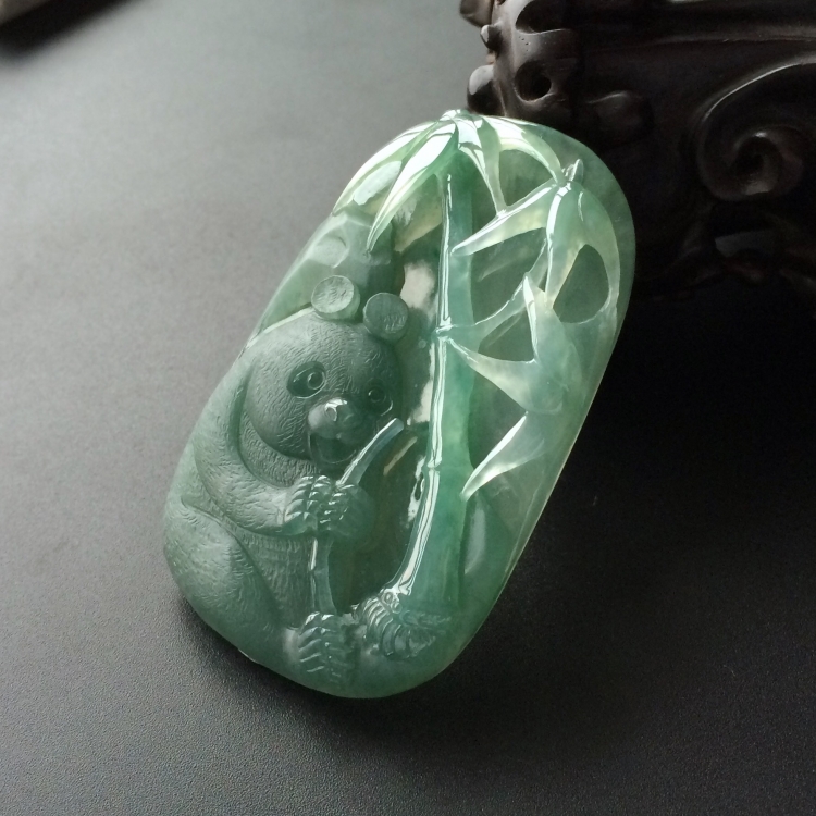 (超值推荐)冰种晴水熊猫挂件