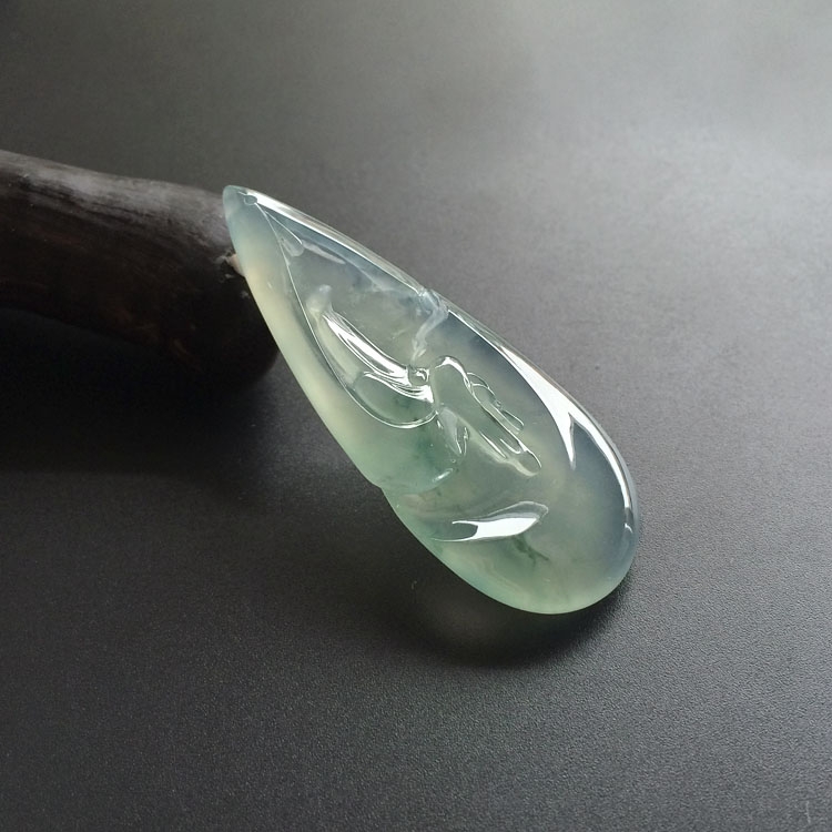 （超值推荐）冰种晴水飘花滴水成佛挂件