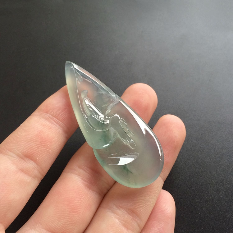 （超值推荐）冰种晴水飘花滴水成佛挂件