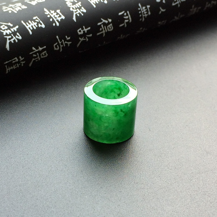 糯冰种深绿路路通挂件