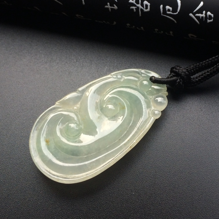 冰种晴水如意挂件