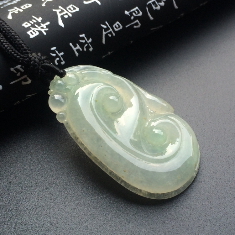 冰种晴水如意挂件