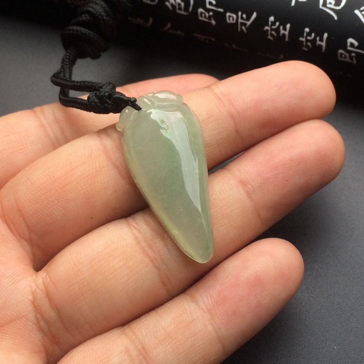 冰种晴水福瓜挂件